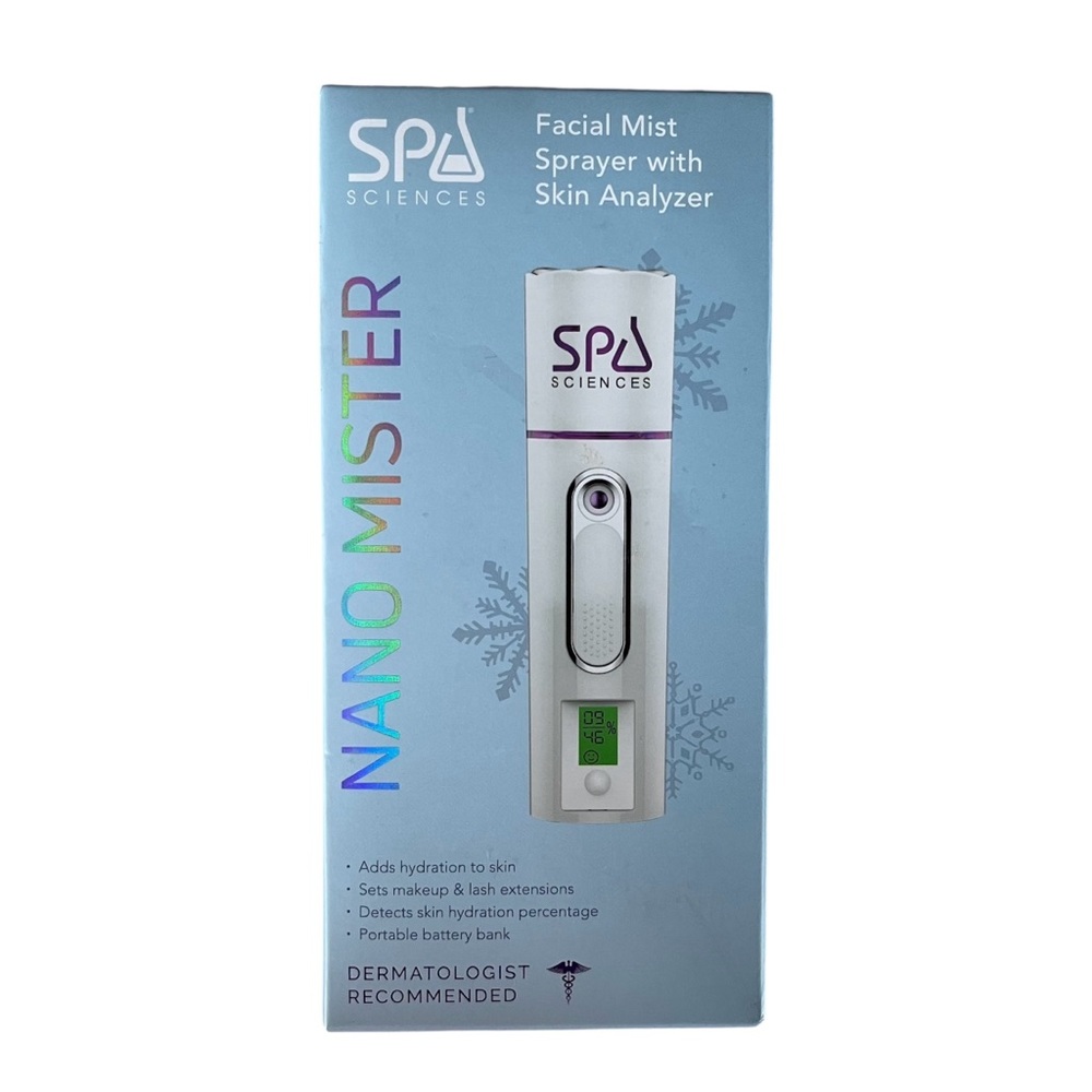 NANO MISTER PLUS, Handheld Cool Mist Sprayer with Battery Bank & Skin Analyzer